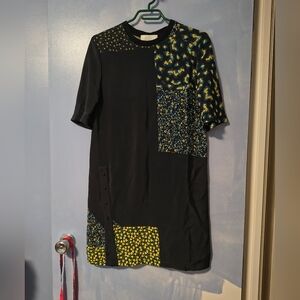 3.1 Phillip Lim Silk Patchwork Blue Shift Dress 2